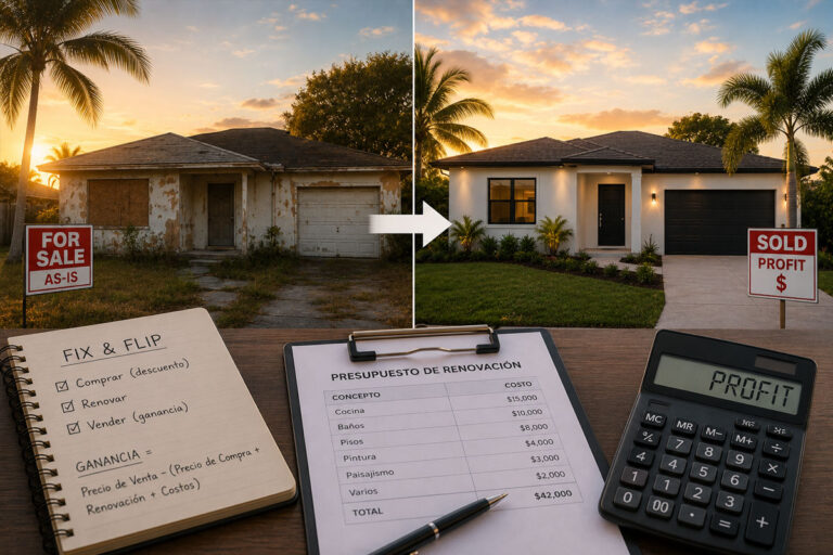 ¿Qué es un Fix & Flip y cómo ganar dinero con bienes raíces en Florida?